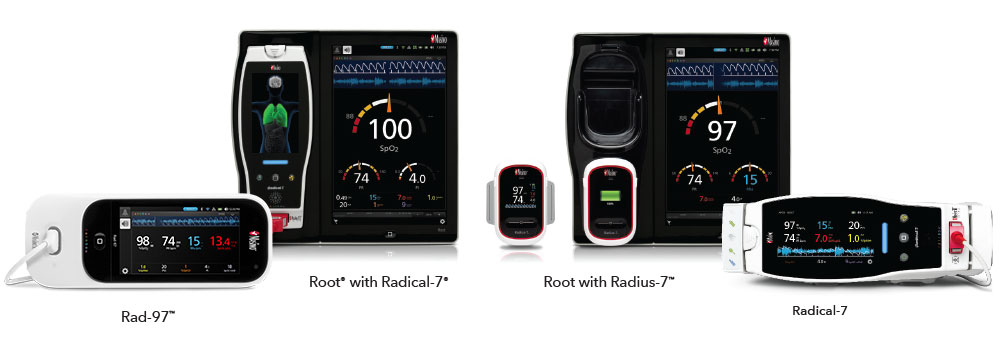 Masimo - Kontinuierliche Überwachung von Rad-97 Root mit Radical-7 Root mit Radius-7 Radical-7