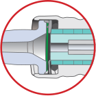 Masimo - NomoLine - Merkmale - Hydrophober Bakterienfilter